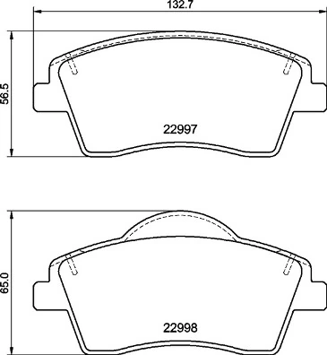 Set placute frana
