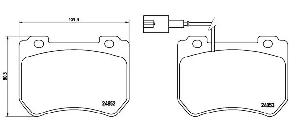 Set placute frana