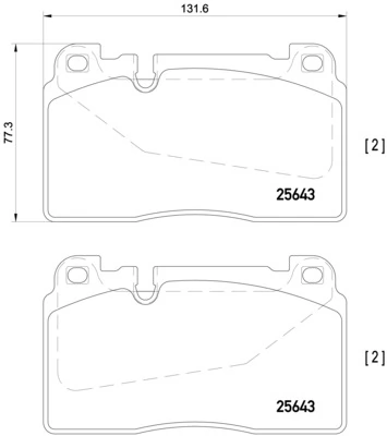 Set placute frana