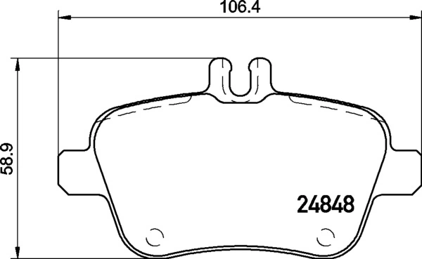 Set placute frana
