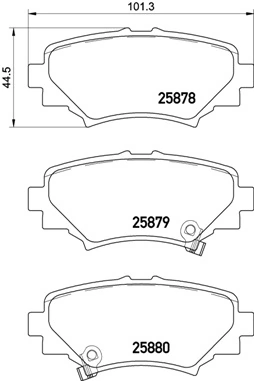 Set placute frana