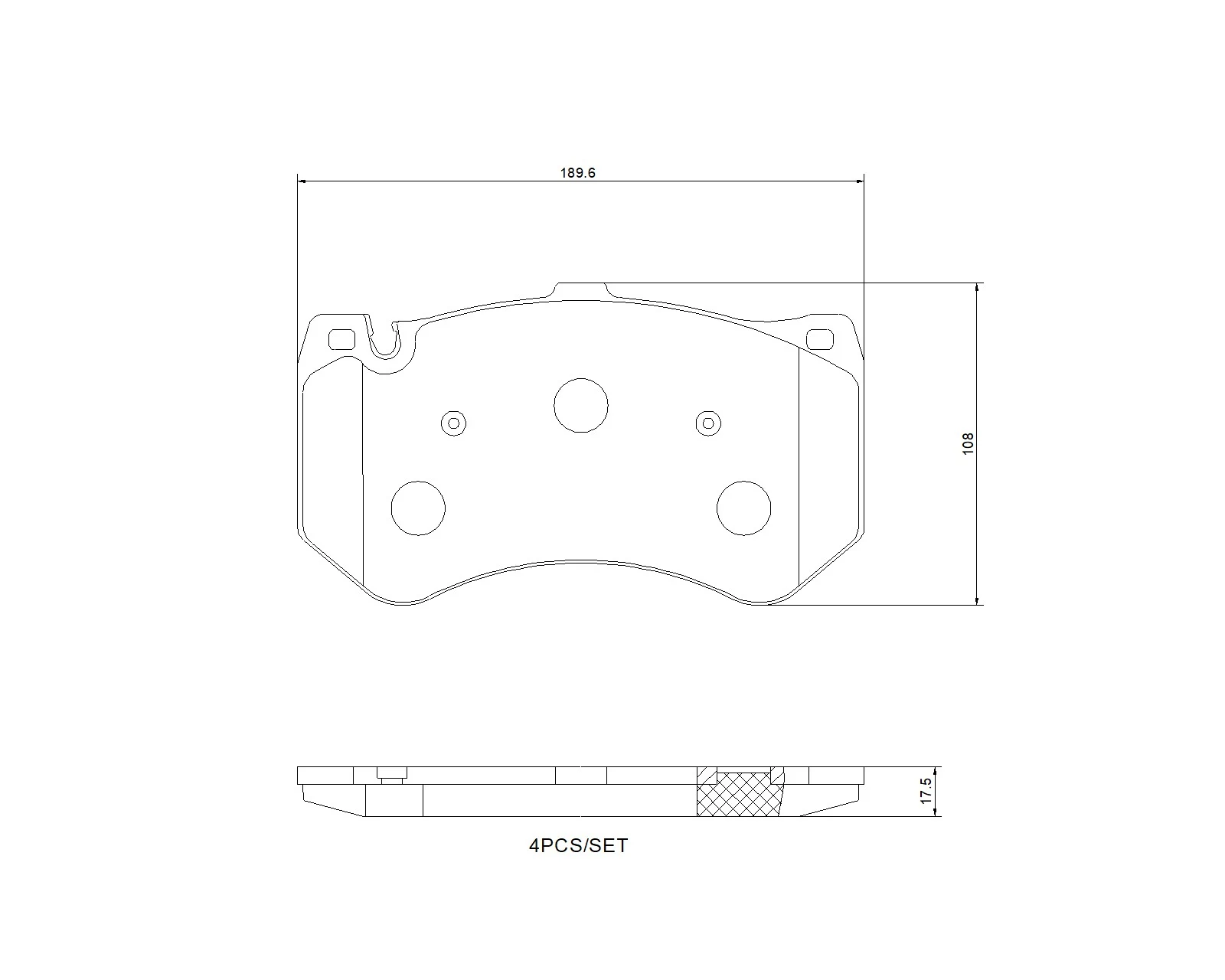 Set placute frana