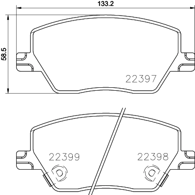 Set placute frana