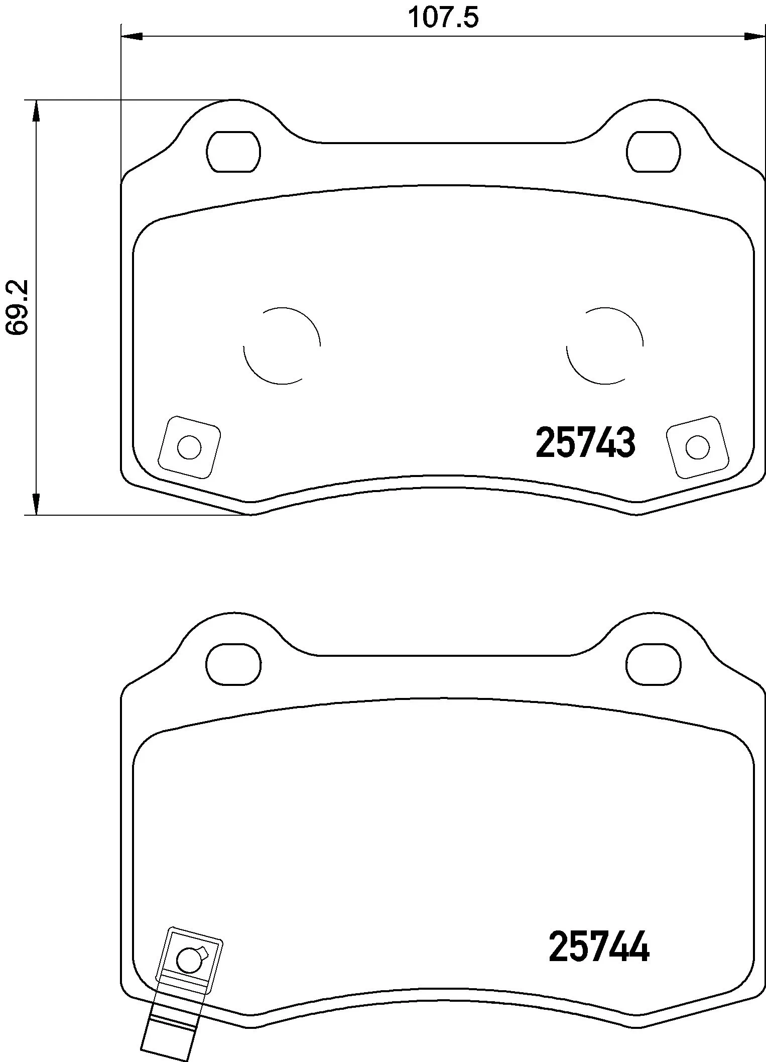Set placute frana