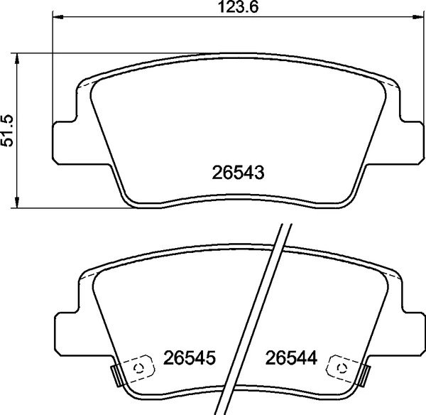 Set placute frana