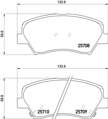 Set placute frana