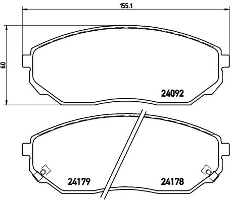 Set placute frana