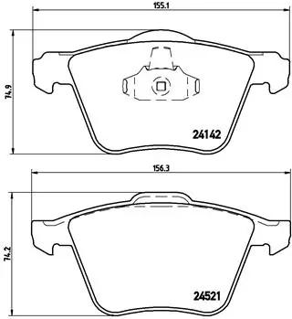Set placute frana
