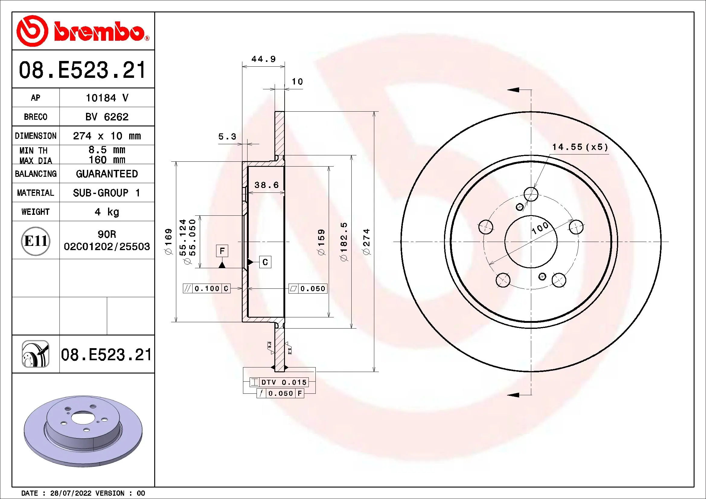 Disc frana