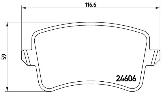 Set placute frana