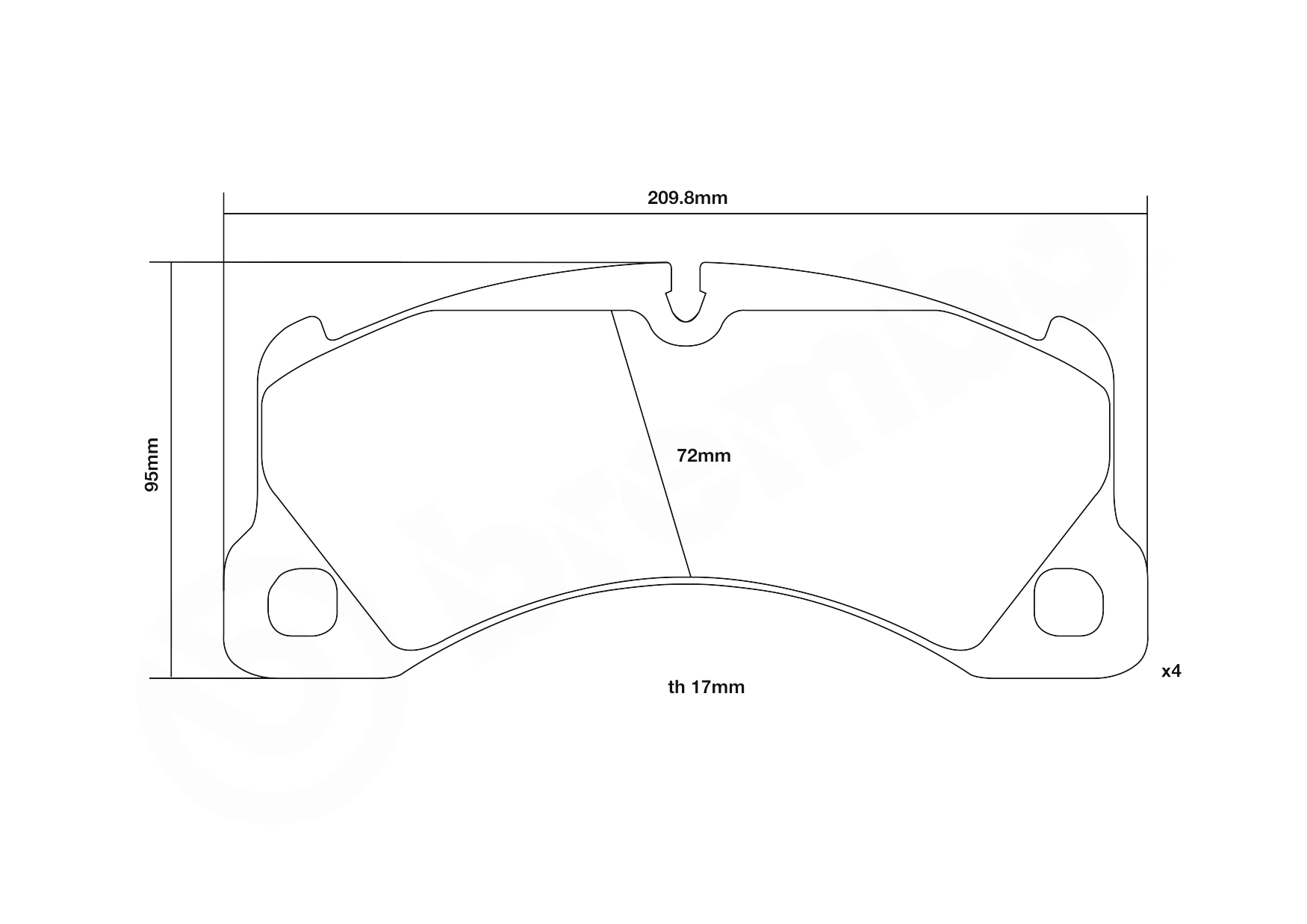 Set placute frana de performanta
