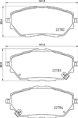 Set placute frana