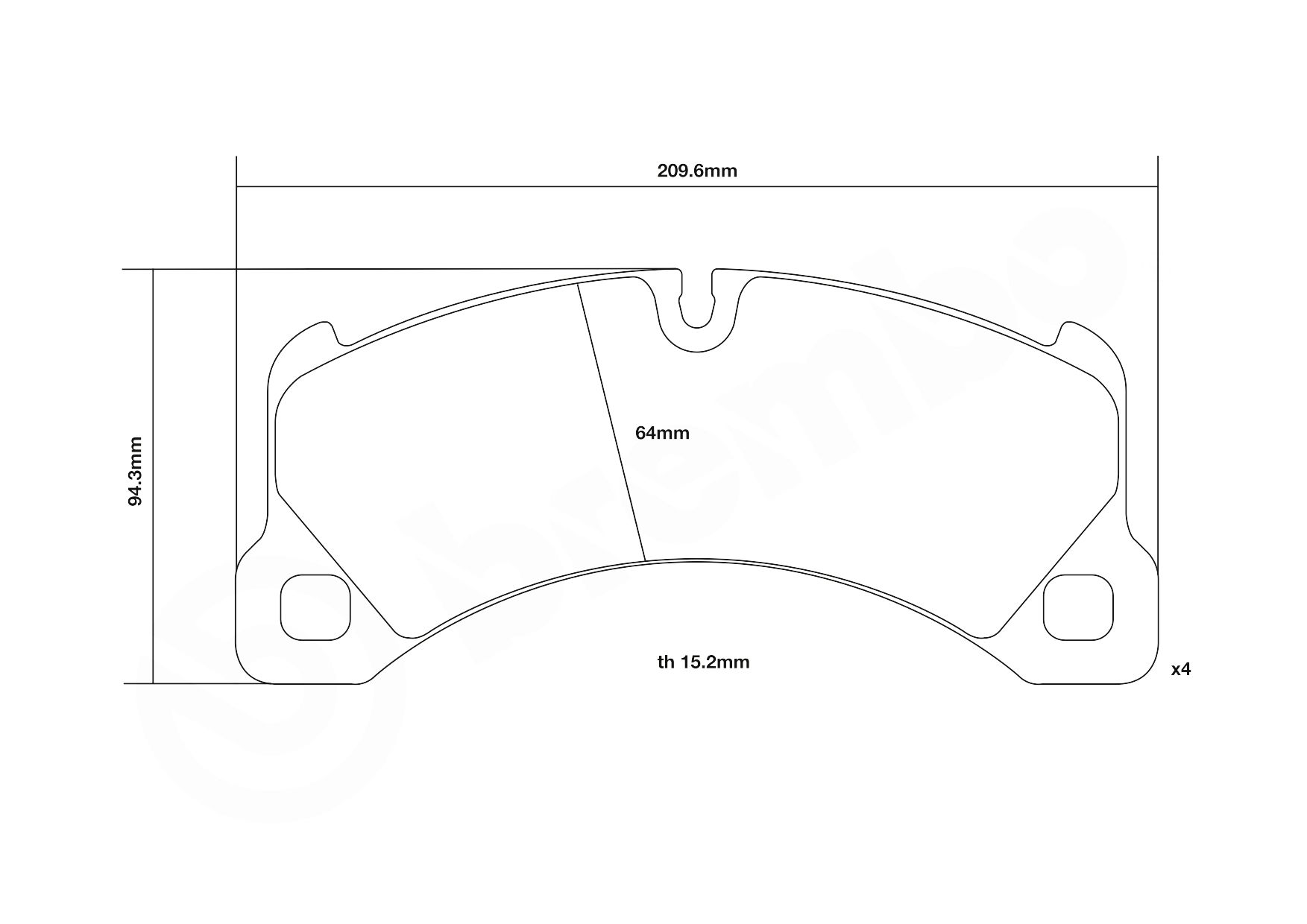 Set placute frana de performanta