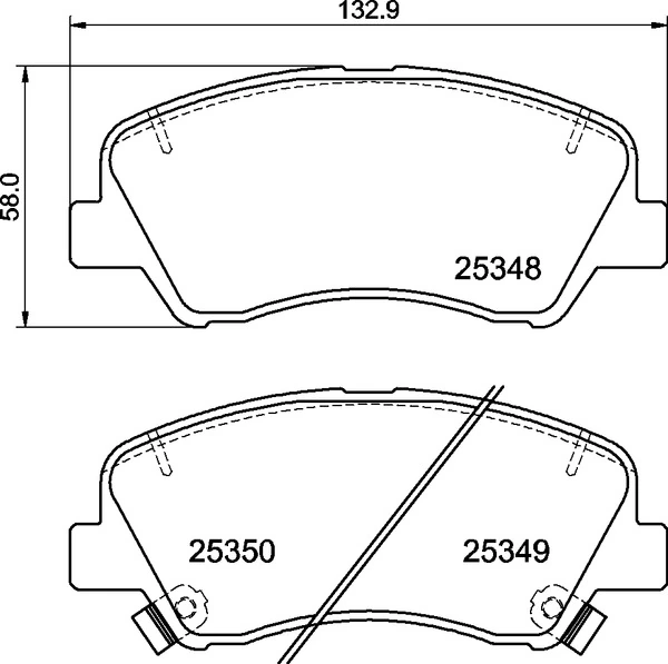 Set placute frana