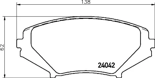 Set placute frana