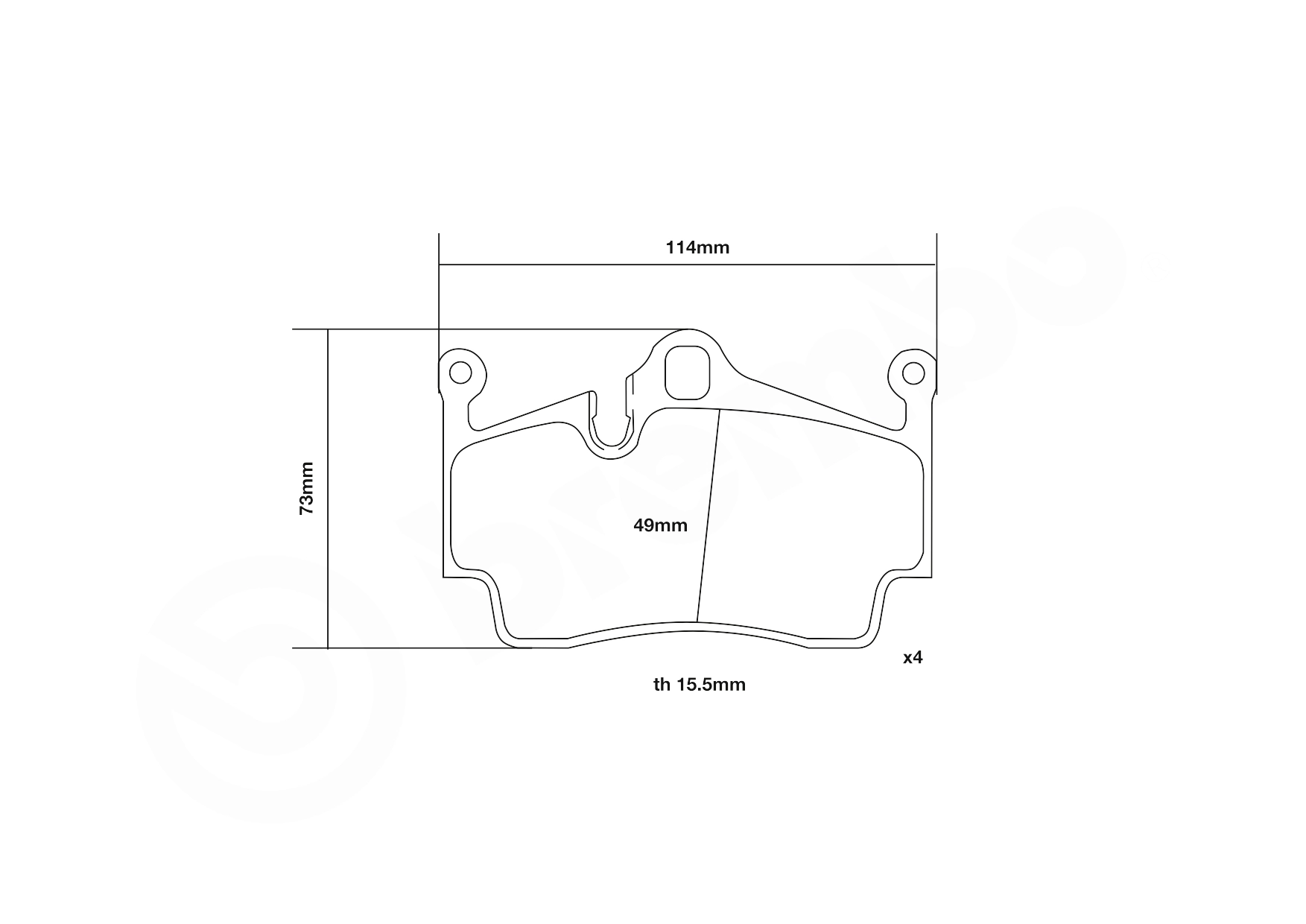 Set placute frana de performanta