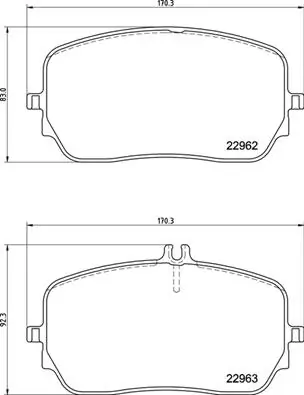 Set placute frana