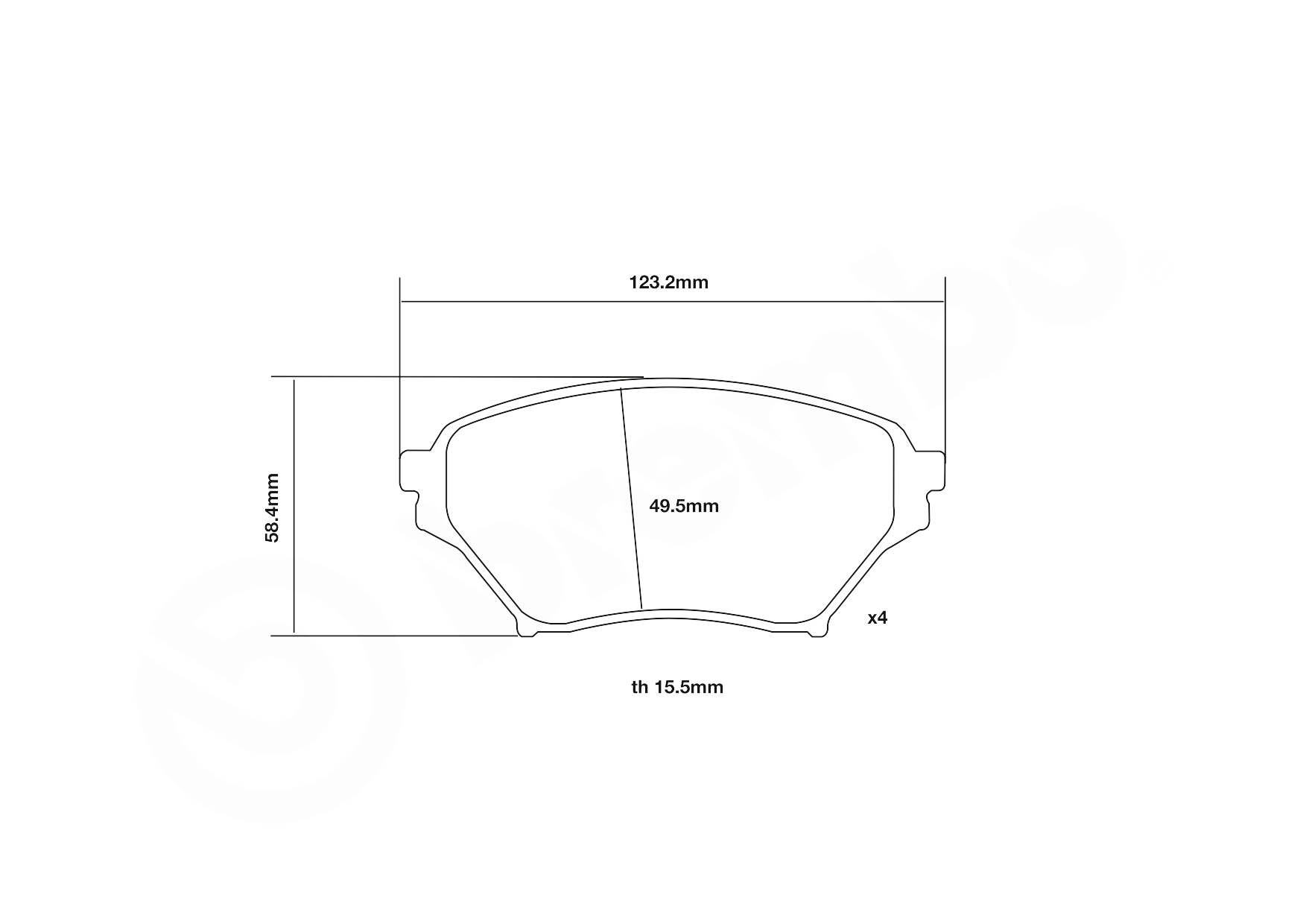 Set placute frana de performanta