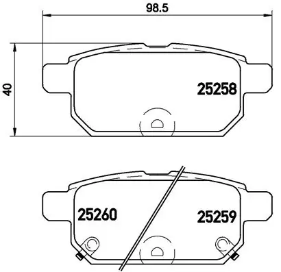 Set placute frana