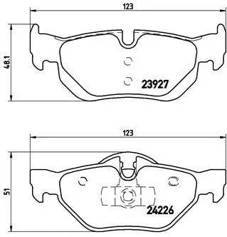 Set placute frana