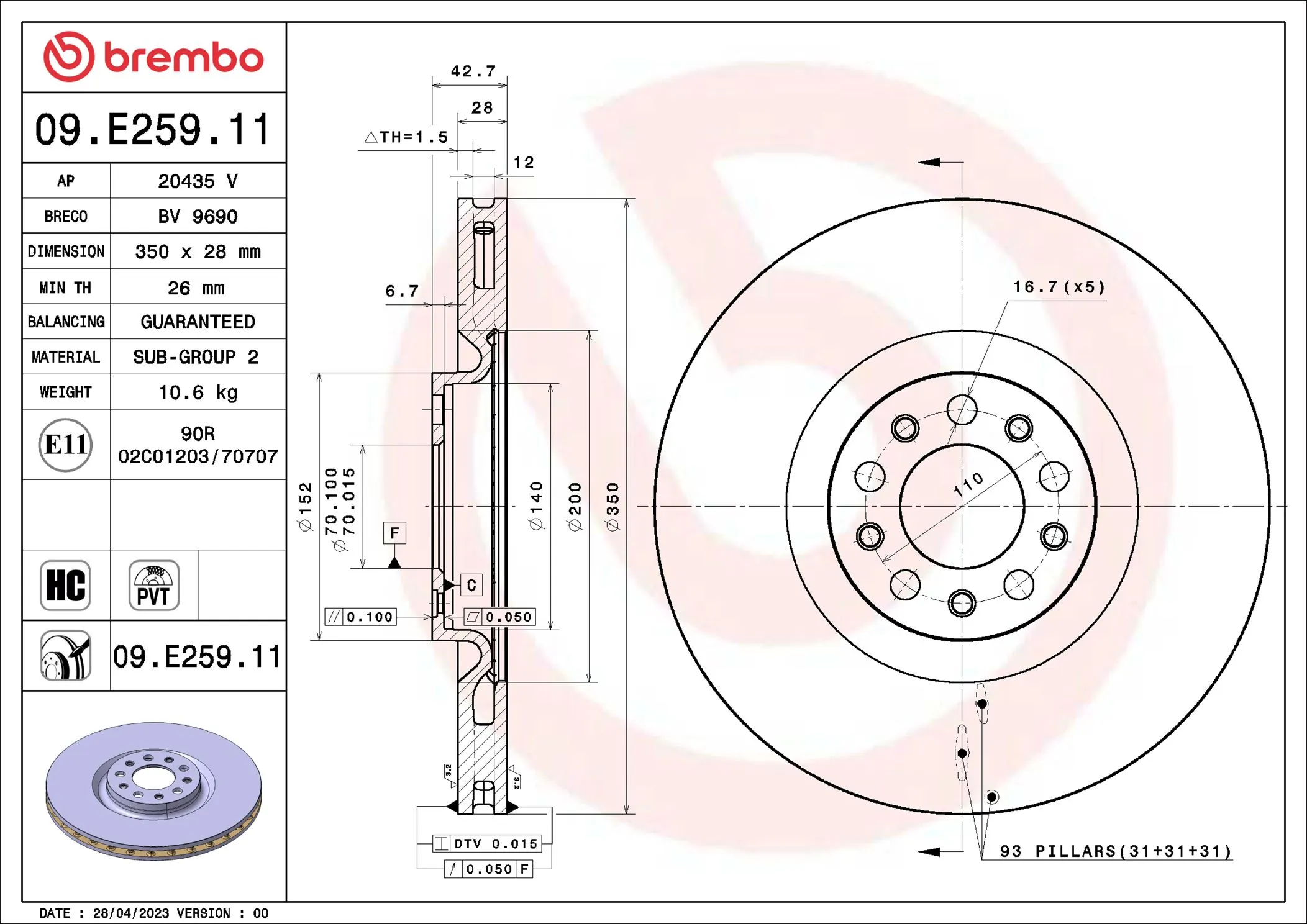 Disc frana