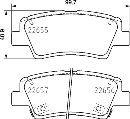 Set placute frana