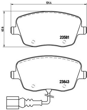 Set placute frana