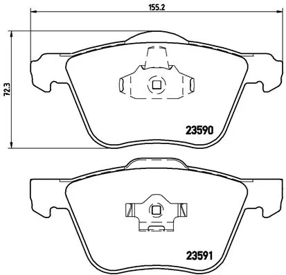 Set placute frana