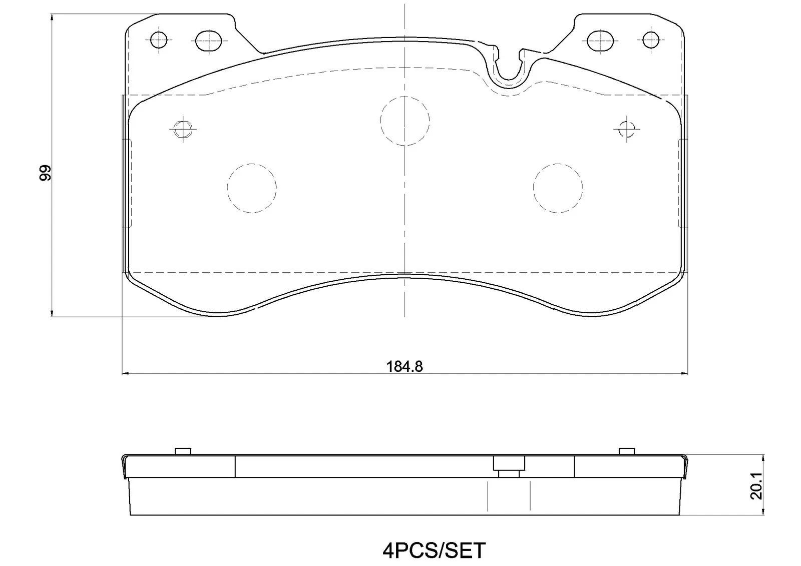 Set placute frana