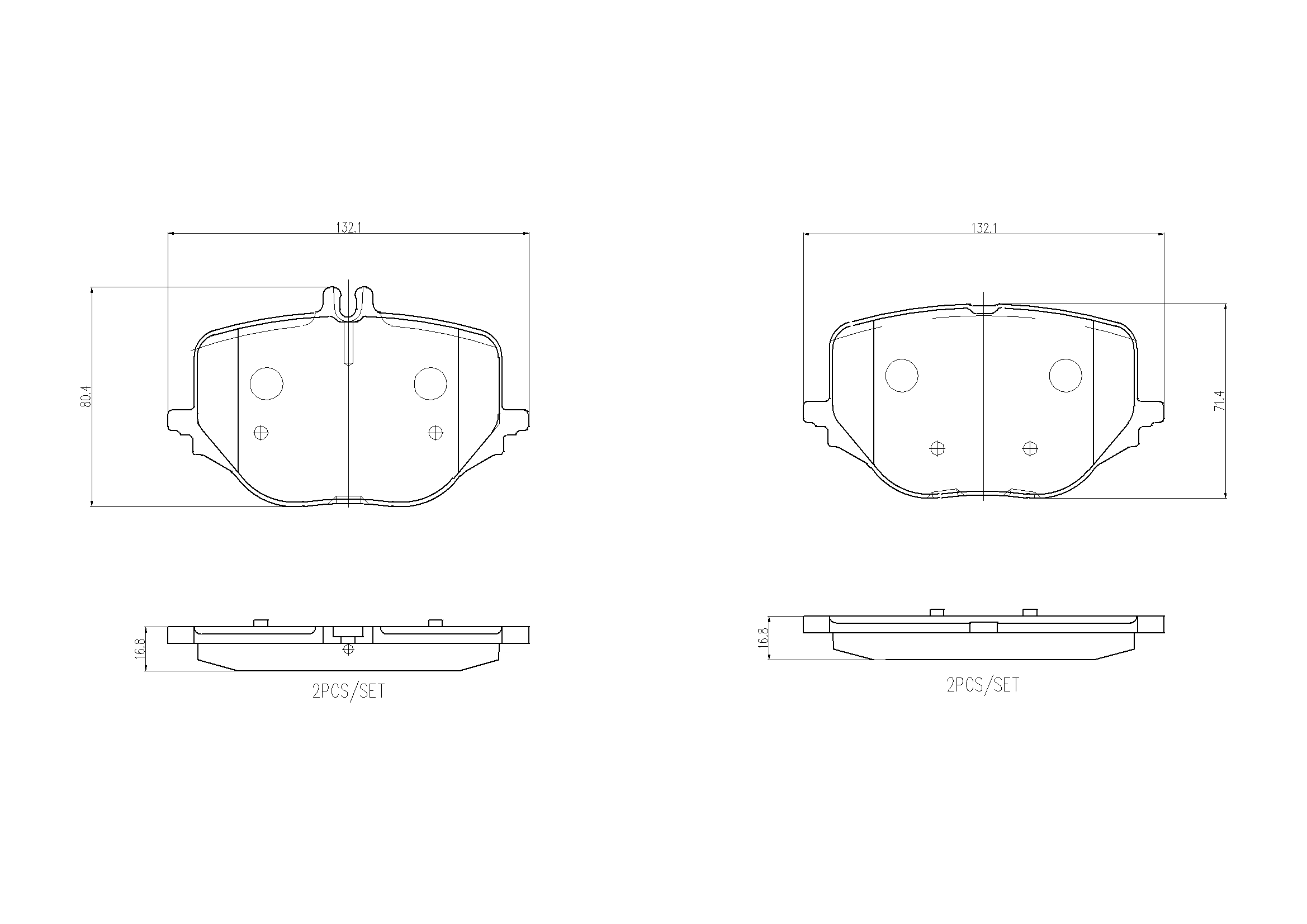 Set placute frana