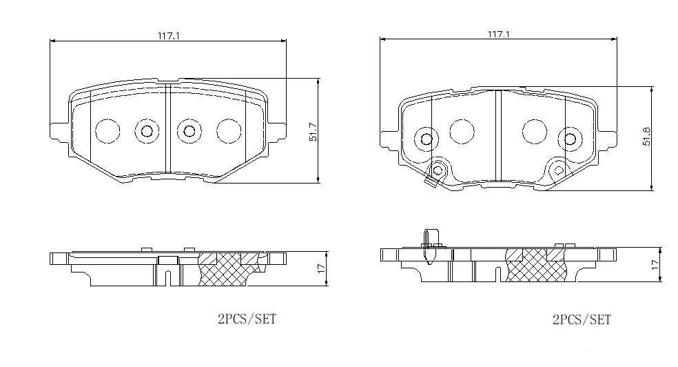 Set placute frana