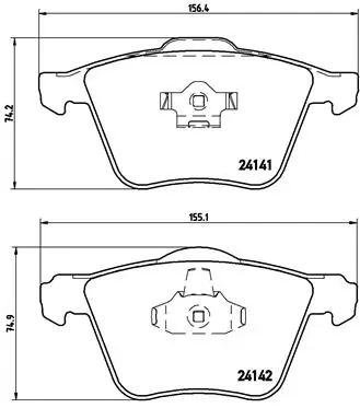 Set placute frana
