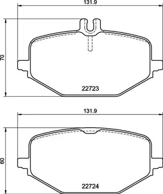 Set placute frana