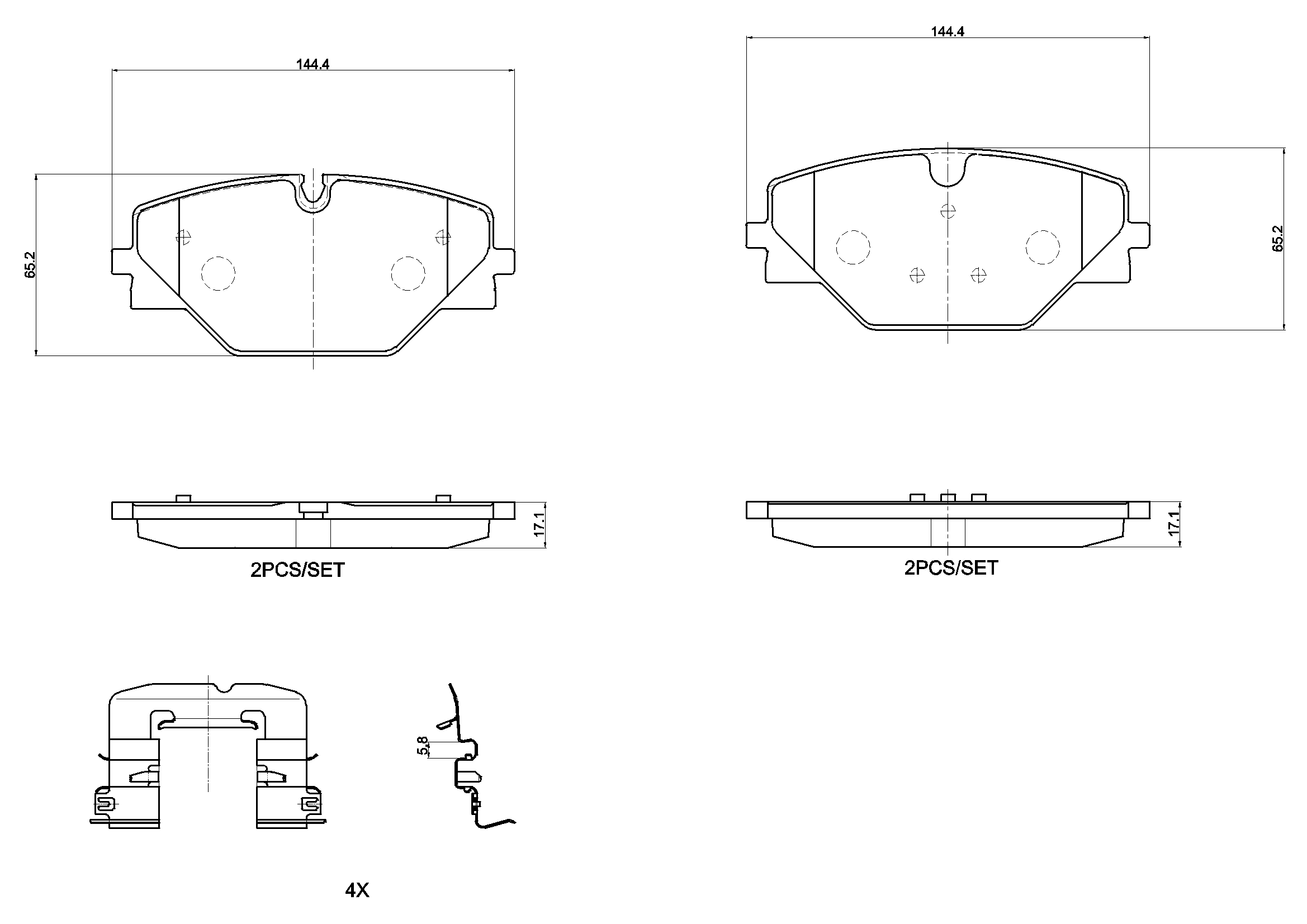 Set placute frana