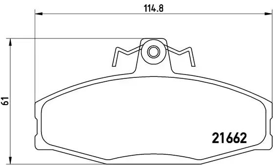Set placute frana