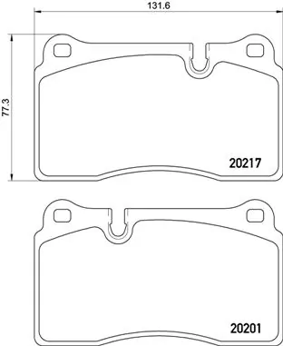 Set placute frana