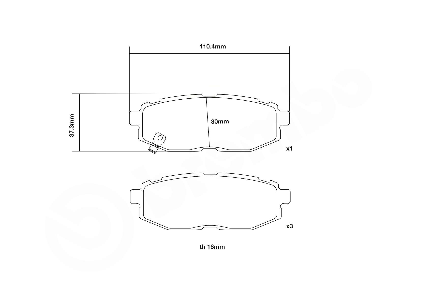 Set placute frana de performanta