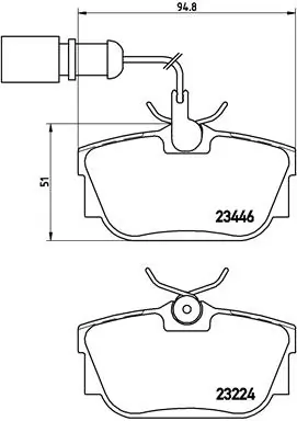 Set placute frana