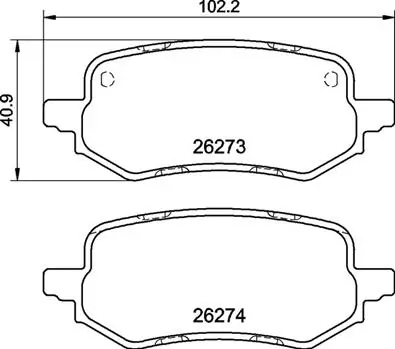 Set placute frana
