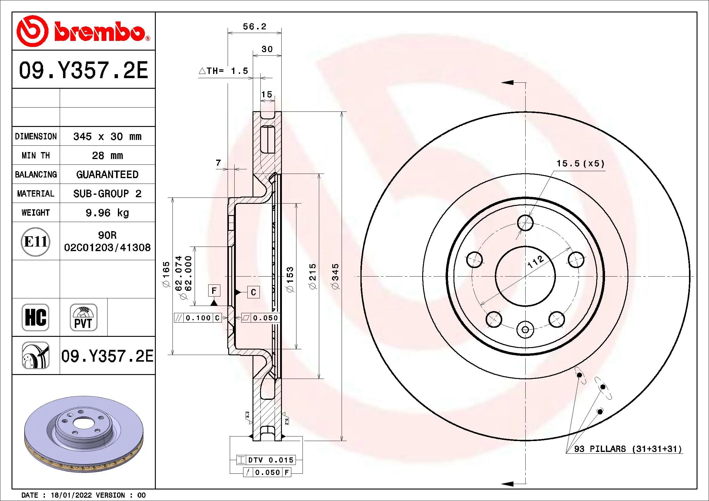 Set frana frana disc