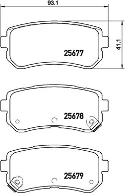 Set placute frana