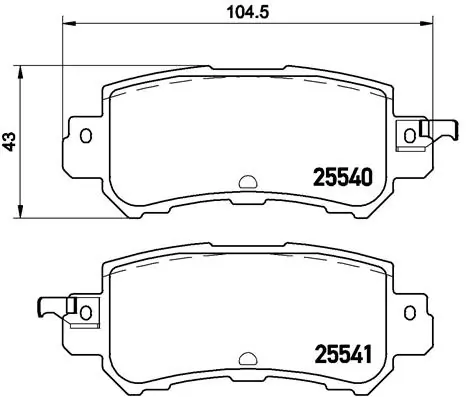 Set placute frana