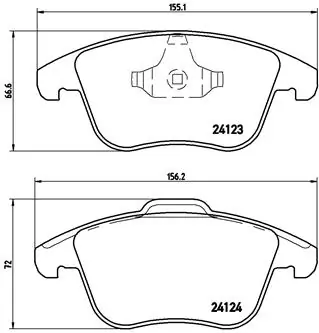 Set placute frana
