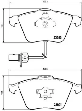 Set placute frana