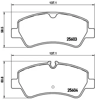 Set placute frana