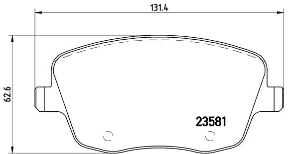 Set placute frana