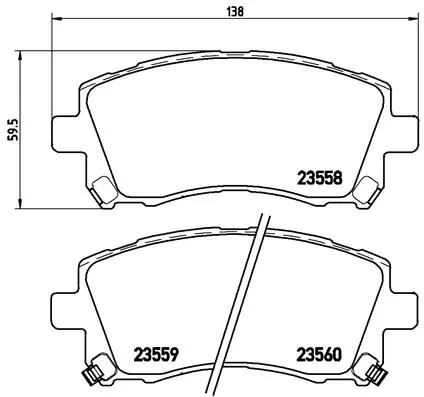 Set placute frana