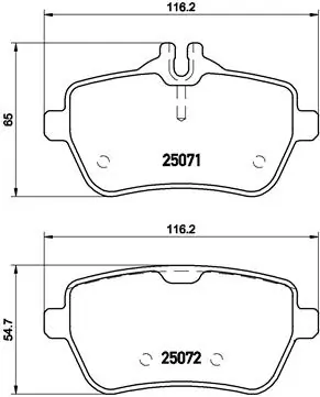 Set placute frana