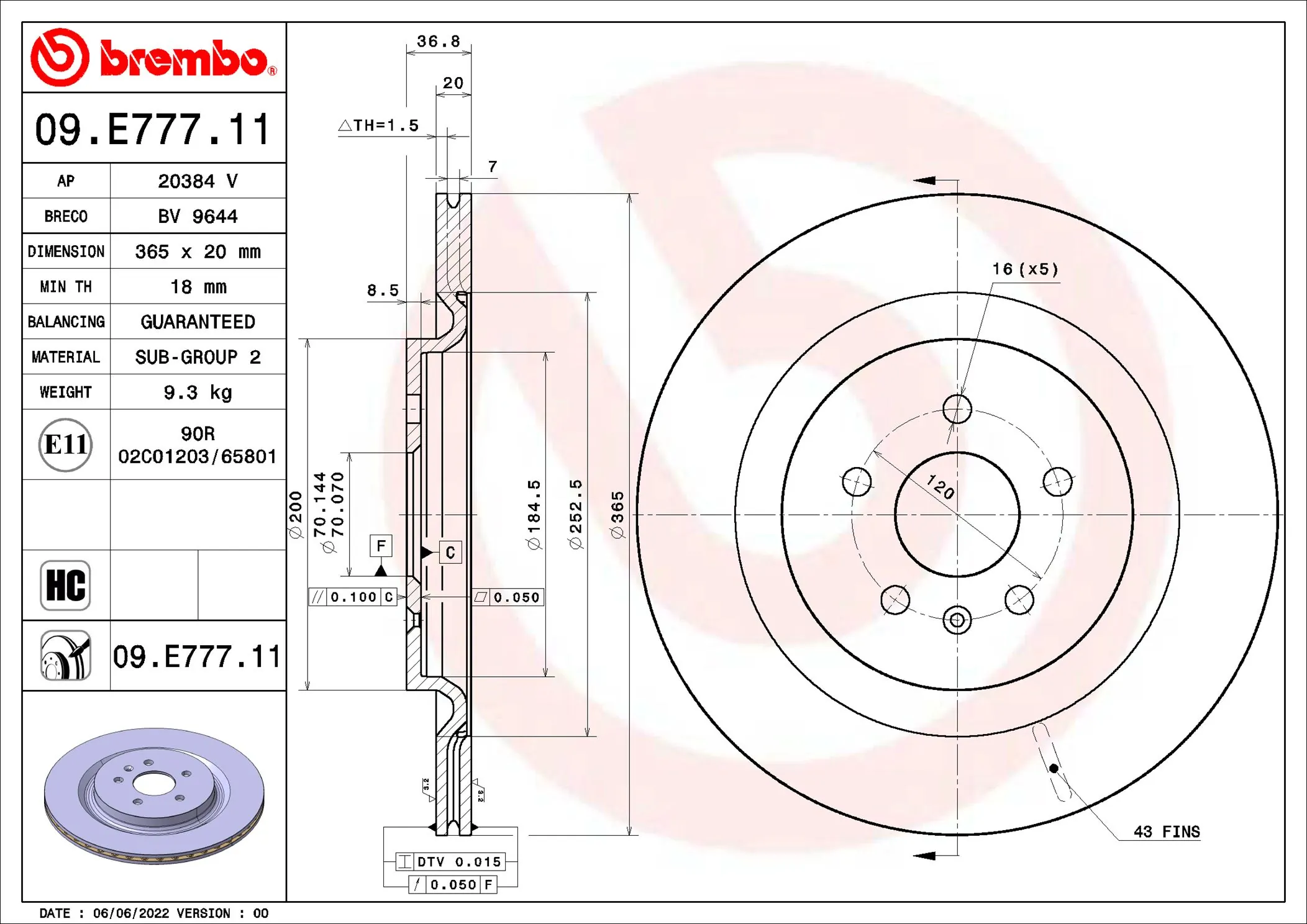 Disc frana