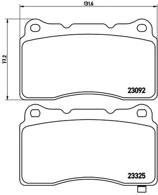 Set placute frana